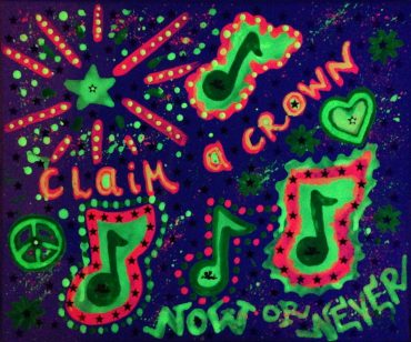 CLAIM A CROWN (with neon light)