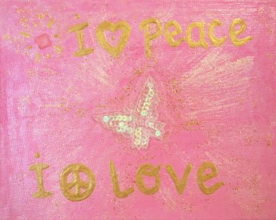 I LOVE PEACE, I PEACE LOVE